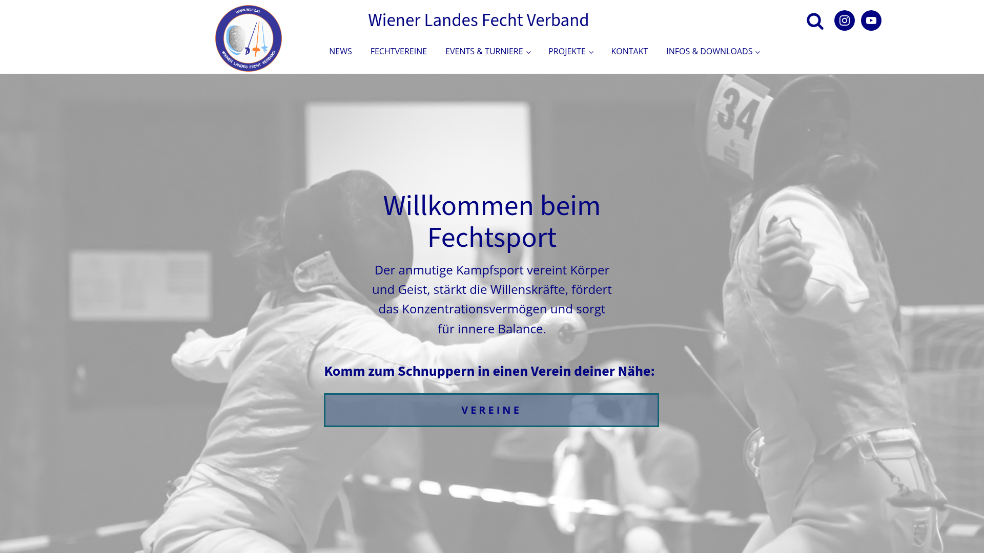 Startseite von Wiener Landesfechtverband